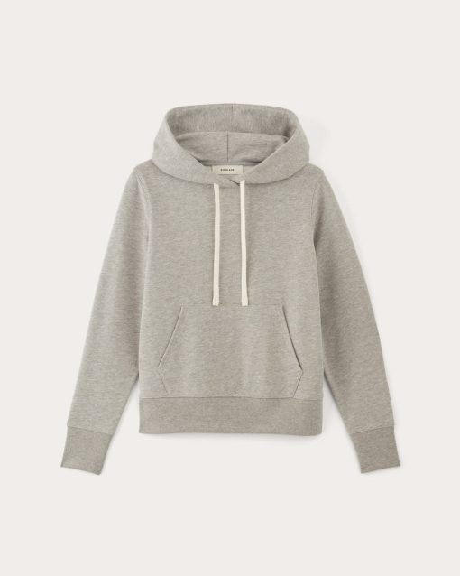 Alternative view of The Off-Duty Terry Hoodie | Heathered Grey
