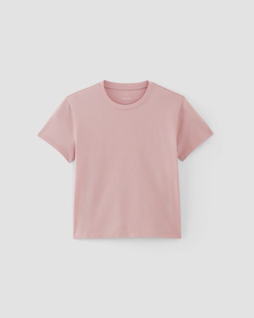 Alternative view of The Box-Cut Tee in Essential Cotton | Rose Pink | No Pocket