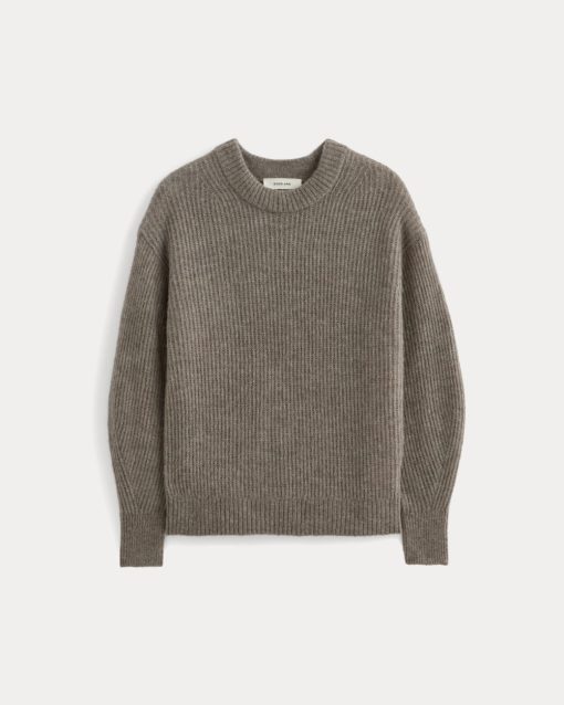 Alternative view of The Cocoon Crew in Alpaca | Taupe Melange