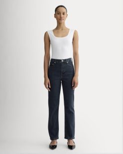 The High-Key Stovepipe Jean | Dark Indigo