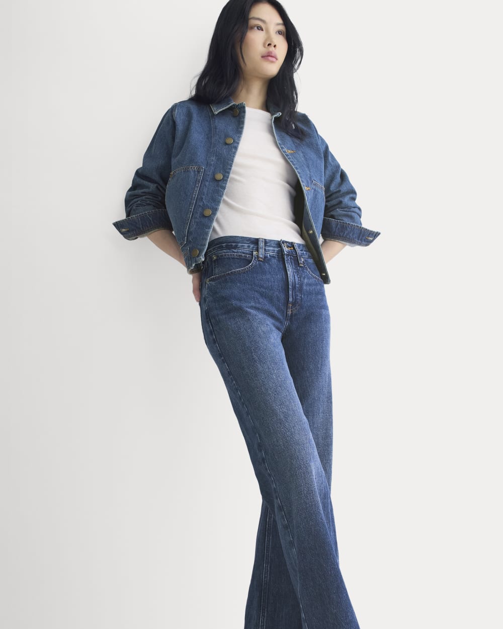 Relaxed Mid-Rise Bootcut Jean | Dark Indigo - Image 5