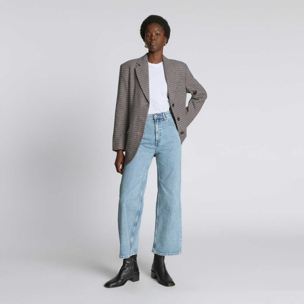The ReWool® '80s Blazer | Blue / Brown Houndstooth - Image 4