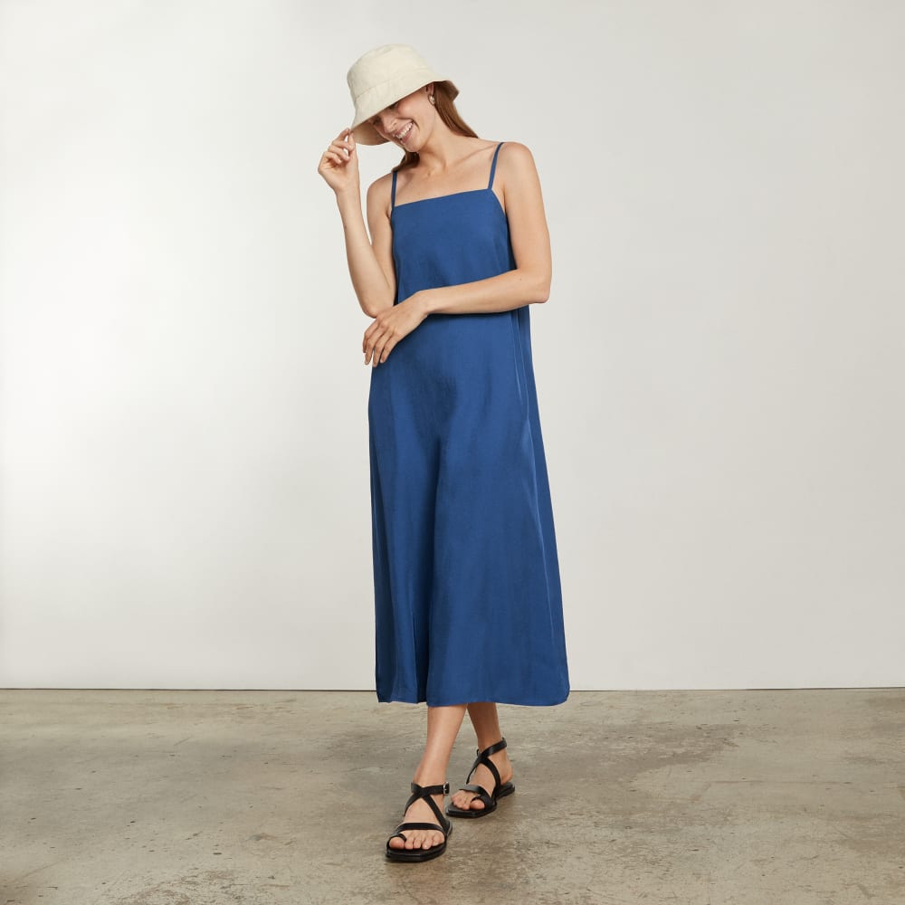 The Japanese GoWeave® Slip Dress | Deep Blue - Image 5