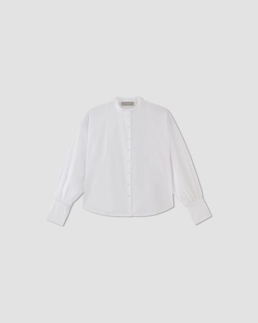Alternative view of The Oversized Raglan Shirt | White