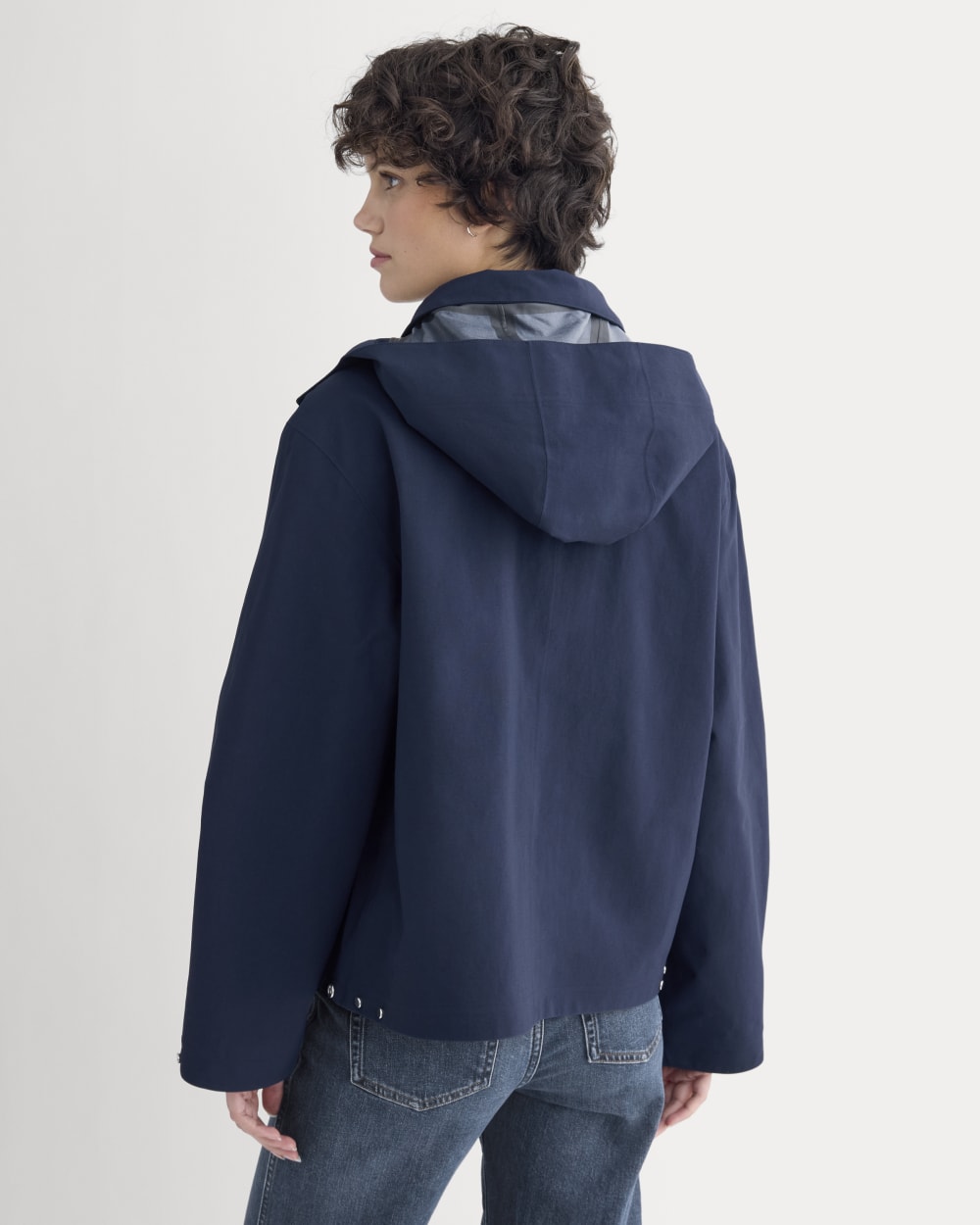 Re:Cycled Nylon Barrel Jacket | Deep Navy - Image 5