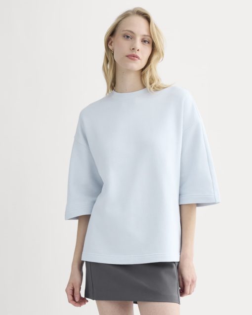 Lightweight Terry Oversized Tee | Skywriting