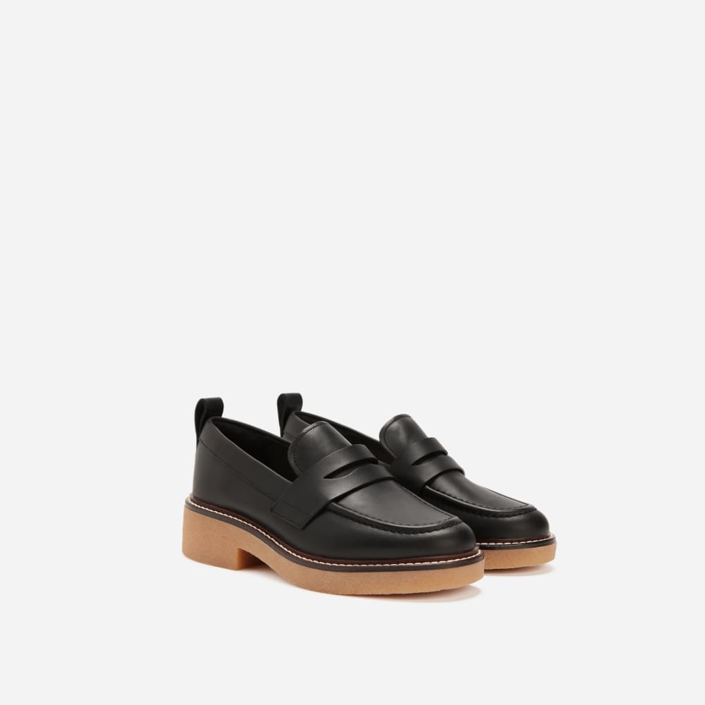 The Gum Sole Penny Loafer | Black
