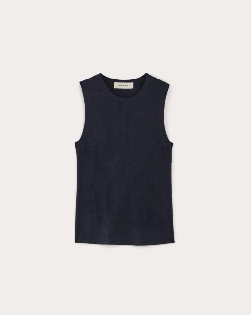Alternative view of The Tank in Ultrasoft Merino | Navy