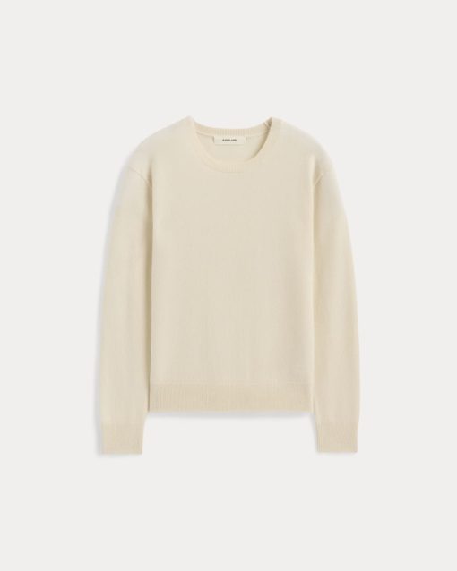 Alternative view of The Classic Crew in Cashmere | Bone