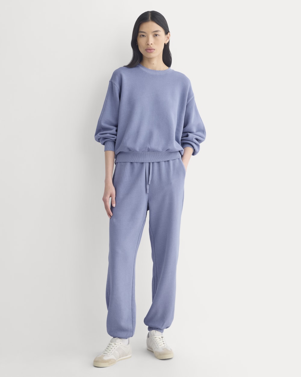 Lightweight Terry Blouson Crew | Velvet Morning - Image 3