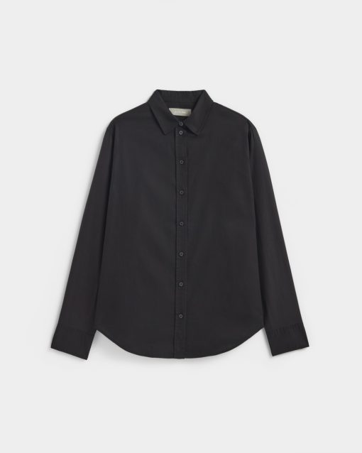 Alternative view of The Must-Have Shirt in Silky Cotton | Black