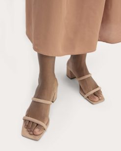 Alternative view of The Double Strap Heel | Blush Tan
