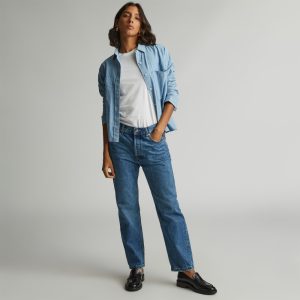 The Rigid Slouch Jean | Washed Indigo | 27.5 Inseam