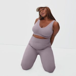 Alternative view of The Seamless Bra | Dusty Lavender