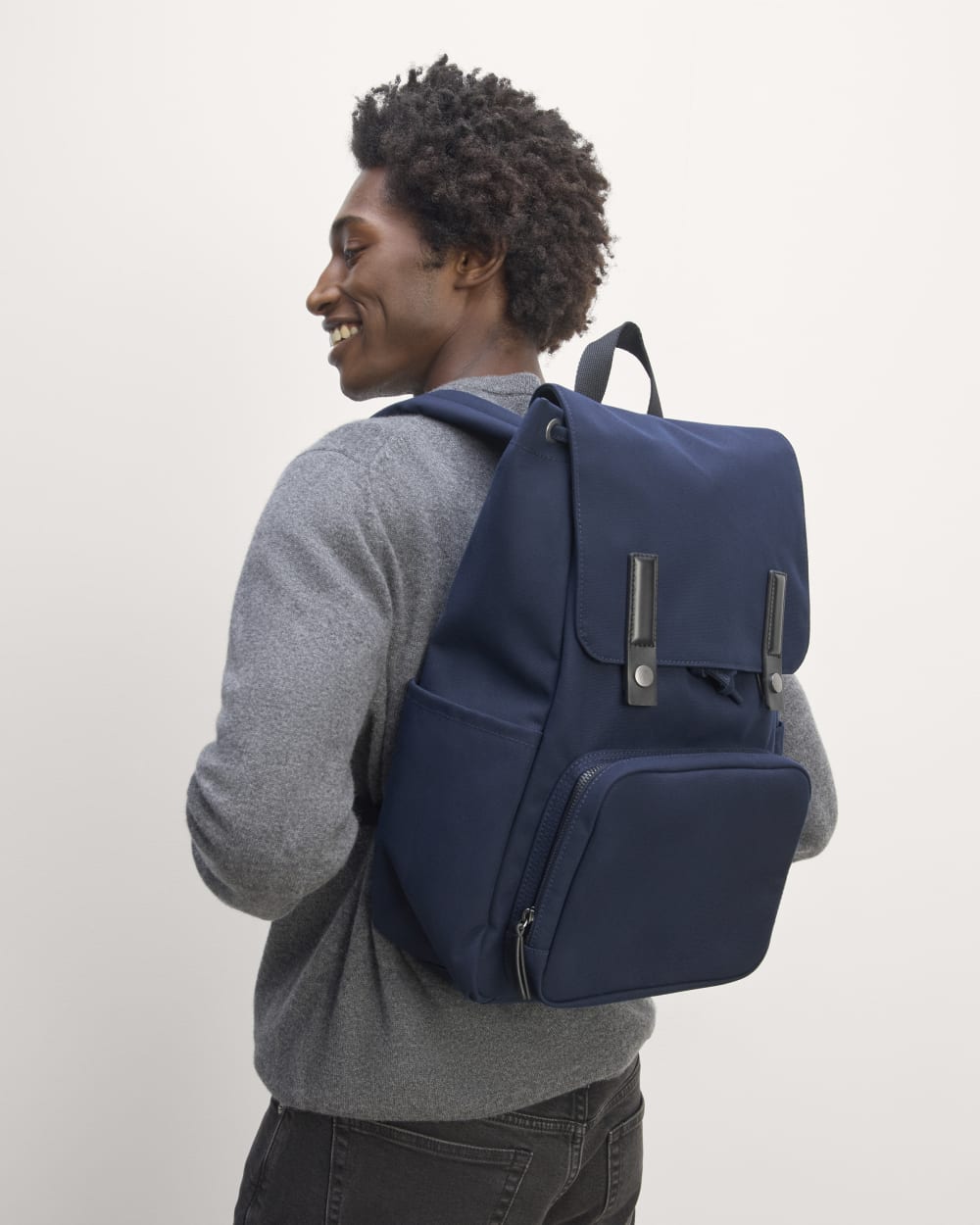 The Canvas Backpack | Navy - Image 8