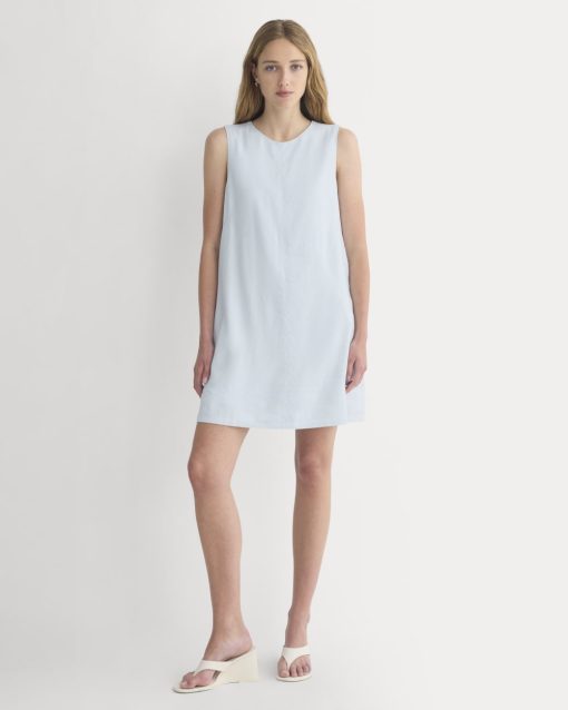 The Shift Dress in Stretch Linen | Skywriting