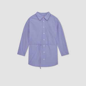 Alternative view of The Poplin Tie Back Shirt | Cornflower Blue