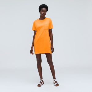 Alternative view of The Organic Cotton Weekend Tee Dress | Turmeric