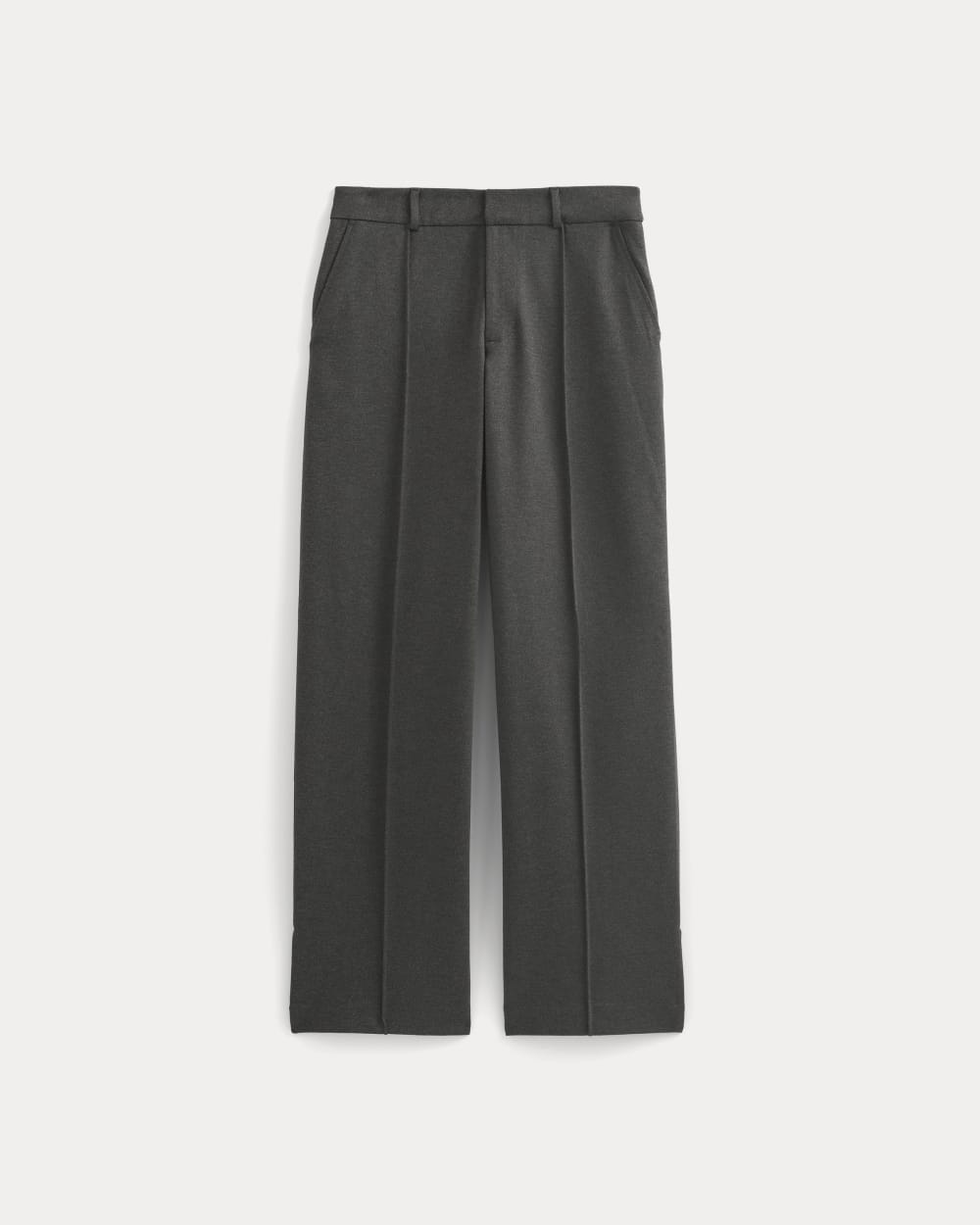 Ponte Wide-Leg Trouser | Heathered Soot - Image 2