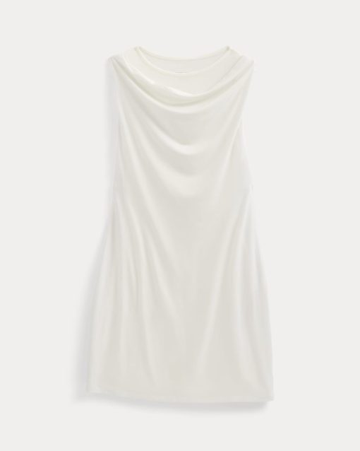 Alternative view of Cowl Neck Mini Dress | Bone