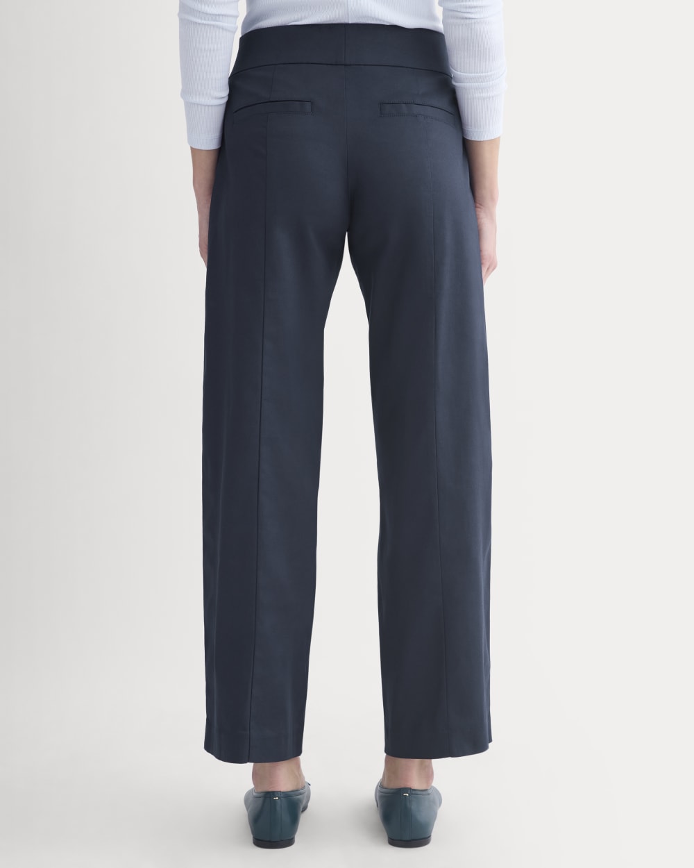 Tailored Drape Seam Pant | Navy - Image 6