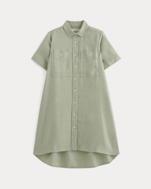 Alternative view of The Daytripper Dress in Linen | Seagrass