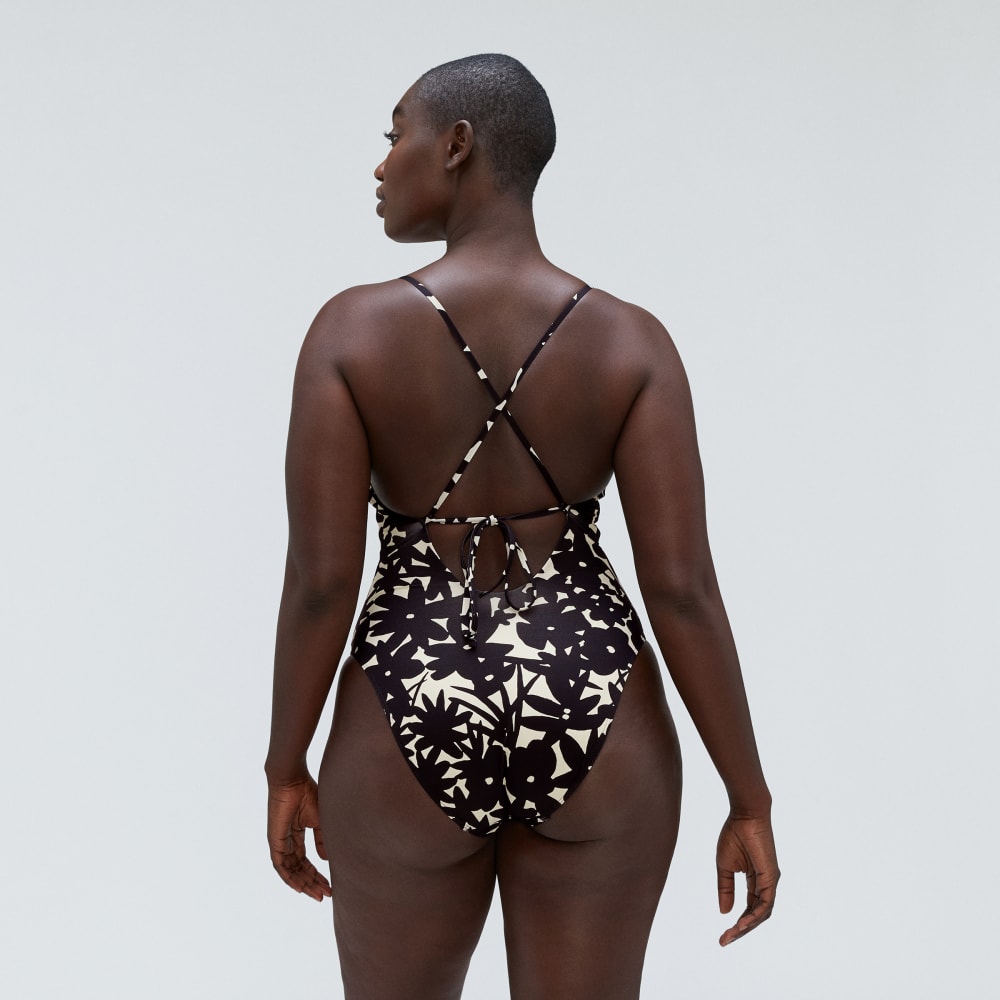 The String One-Piece | Black / Canvas Floral - Image 3