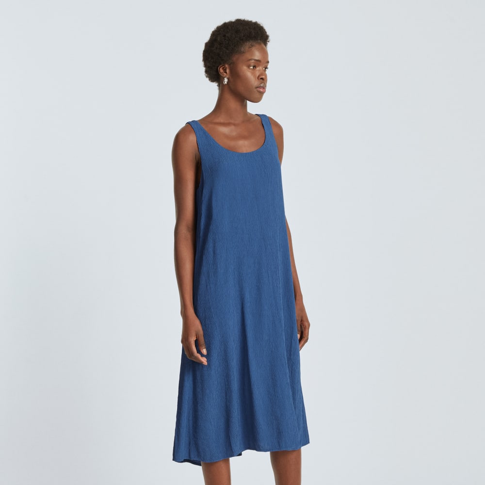 The Naia™ Ripple Tank Dress | Deep Blue - Image 5