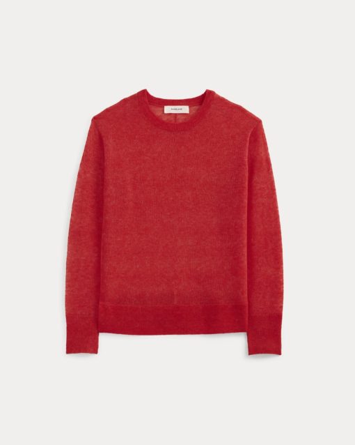 Alternative view of The Air Alpaca™ Relaxed Crew Top | Fiery Red