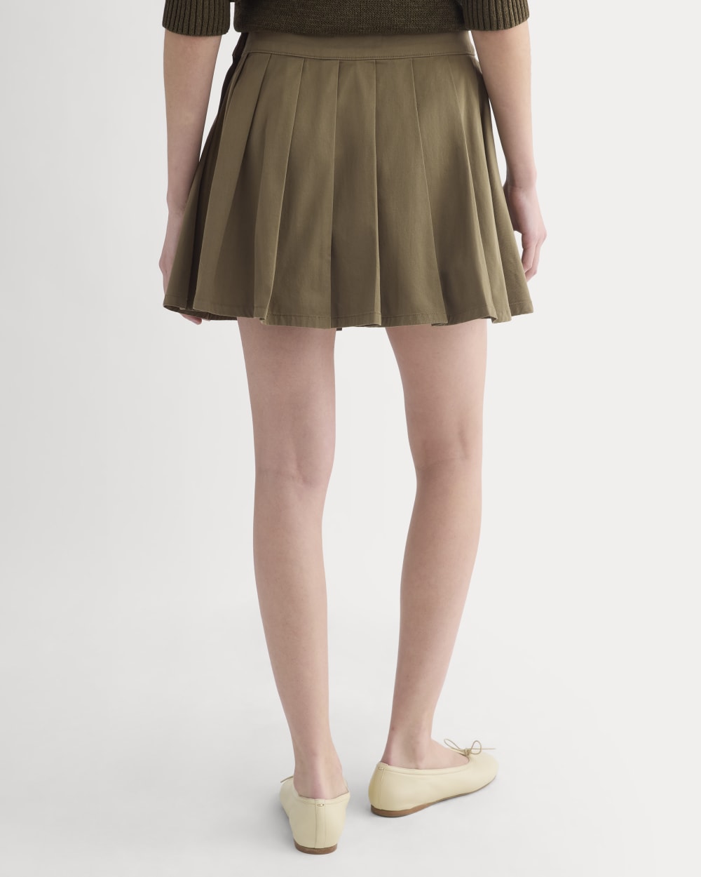 Utility Pleated Mini Skirt | Olive - Image 6