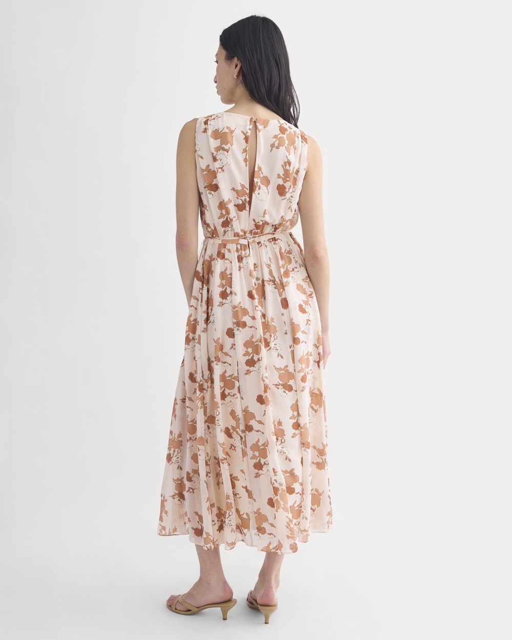 Maxi Dress in Silk Georgette | Soft Floral - Image 5
