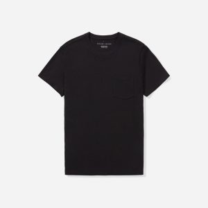 Alternative view of The Organic Cotton Pocket Tee | Black