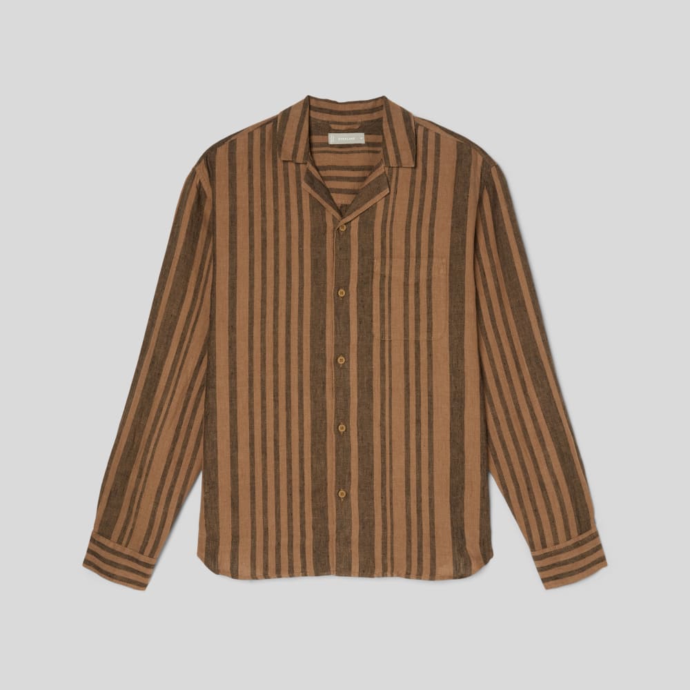 The Relaxed Linen Long-Sleeve Shirt | Light Blue - Image 2
