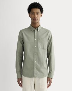 The Slim Oxford Shirt | Sage Green | Tall