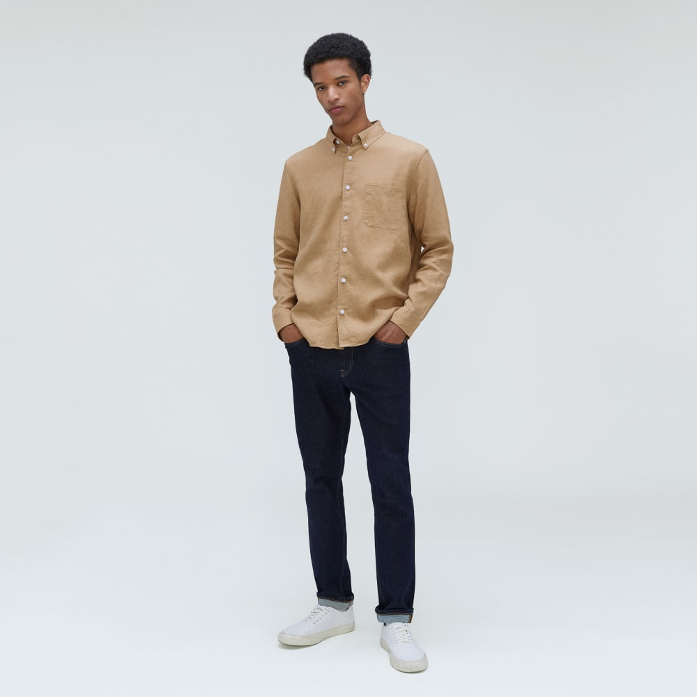 The Classic Shirt in Linen | Iced Coffee - Image 4