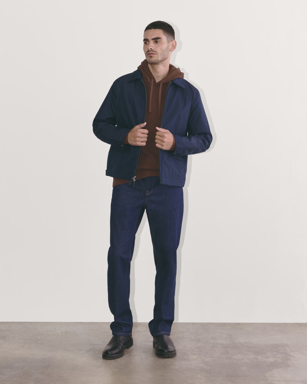 The Waffle-Knit Hoodie | Dark Mahogany - Image 3