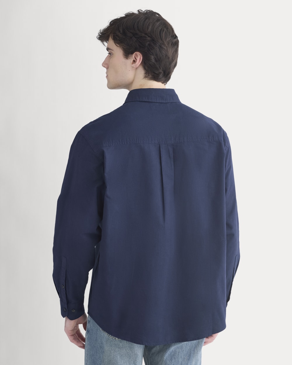 Lightweight Oversized Oxford | Navy - Image 5