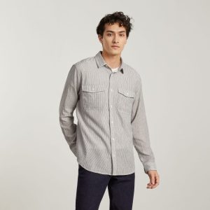 Alternative view of The Long-Sleeve Summer Shirt | Black / White