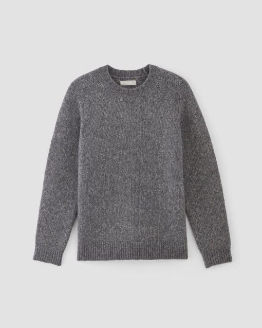 Alternative view of The Cloud Crewneck Sweater | Heathered Dark Charcoal