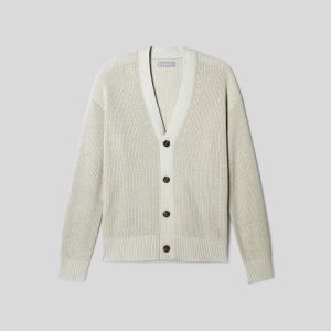Alternative view of The No-Sweat Ribbed Cardigan | Pelican