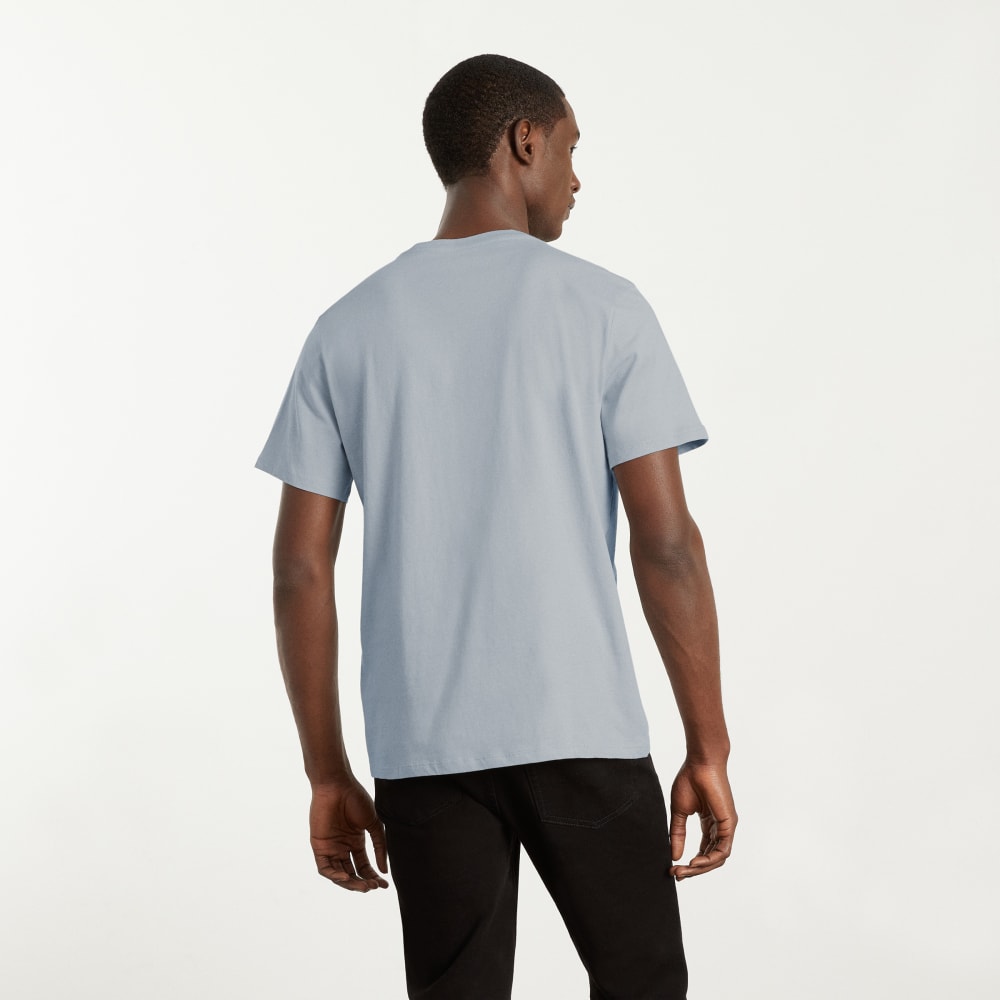 The Organic Cotton V-Neck Tee | Sky - Image 5