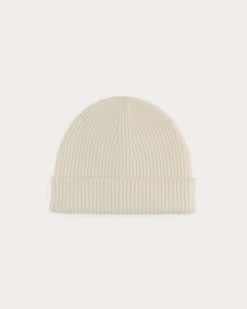 Alternative view of The Cashmere Ribbed Beanie | Bone