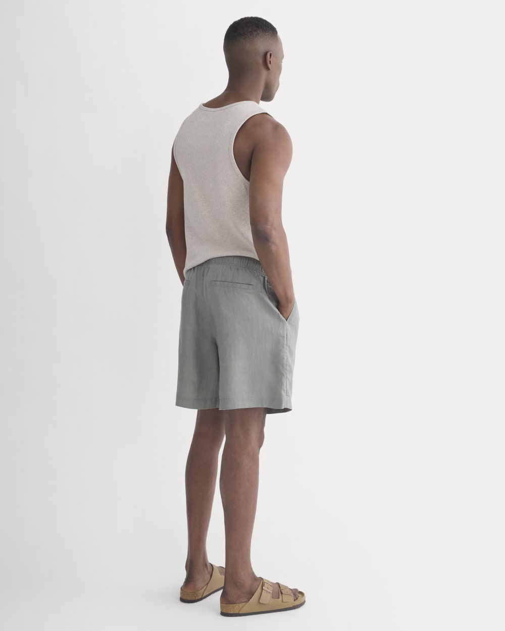 Linen Easy Short | Agave Green - Image 6