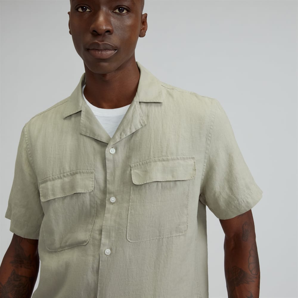 The Resort Shirt in Linen | Seagrass - Image 4