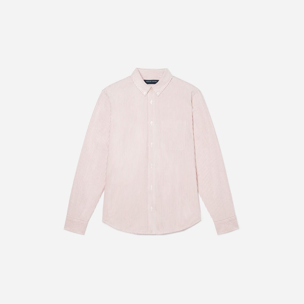 The Standard Fit Japanese Oxford Shirt | Uniform | Red / White | Standard