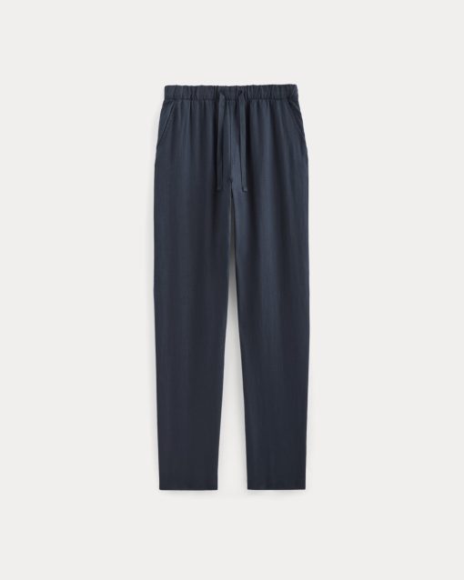 Alternative view of The Linen Easy Pant | Navy