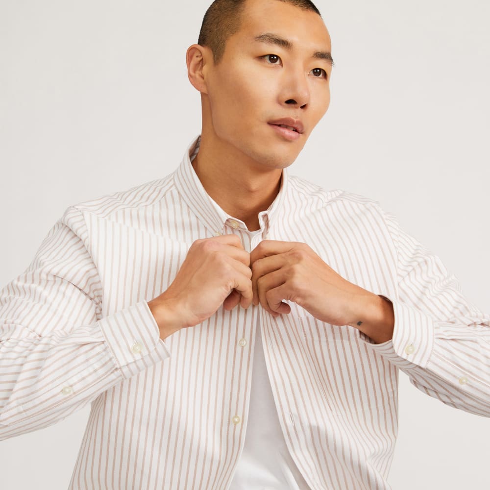 The Classic Oxford Shirt | Sahara / Off-White | Standard - Image 4