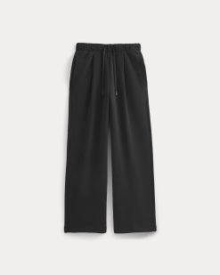 Alternative view of Luxe Fleece Pleated Sweatpant | Black