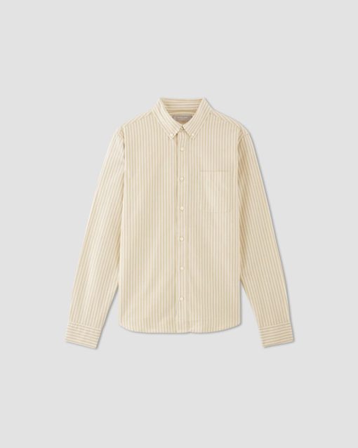 Alternative view of The Classic Oxford Shirt | Bone / Honey | Tall