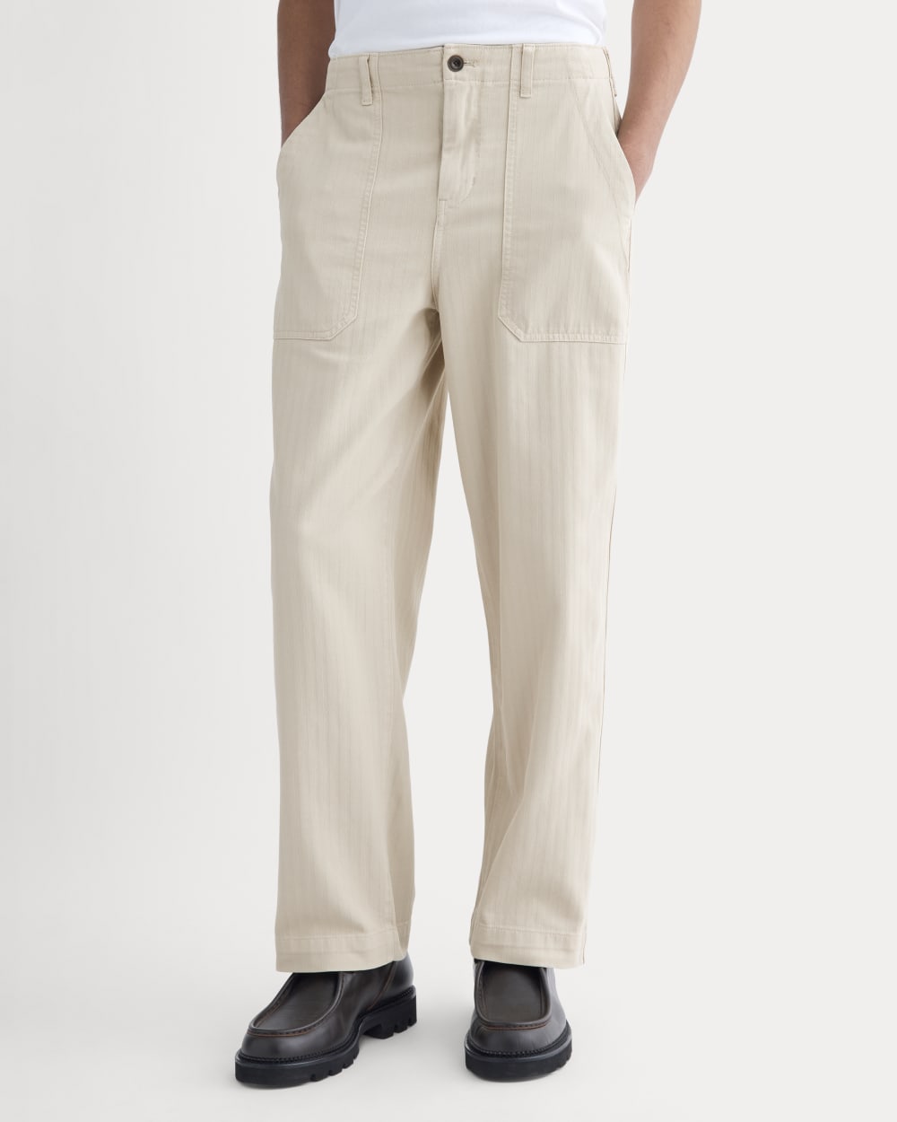 Relaxed Herringbone Fatigue Pants | Peyote - Image 5